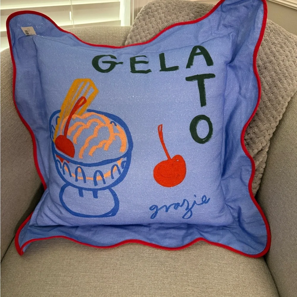 Anthropologie Gelato Decorative Pillow 21x21